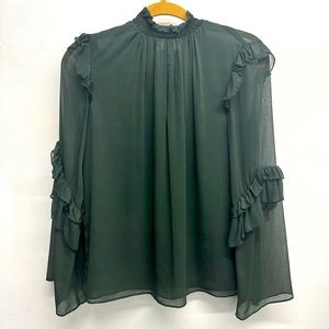 Zara Green Blouse